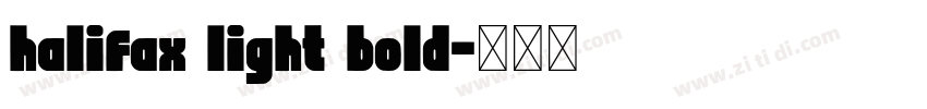 halifax light bold字体转换